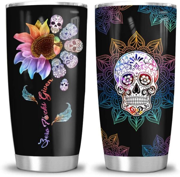 Mandala Sugar Skull Zero Given All Over Print Tumbler