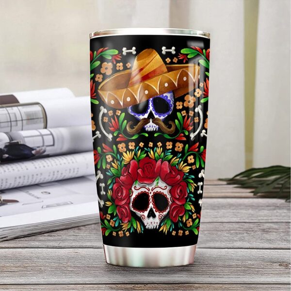 Mexico Sugar Skull All Over Print Tumbler